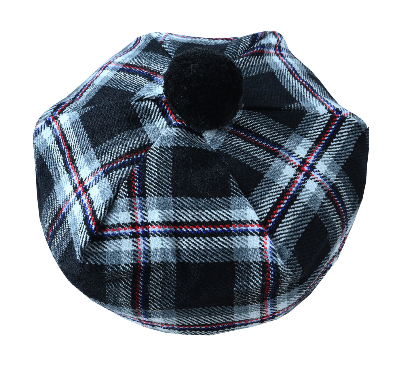 Scottish Tartan Tam O' Shanter Hat Tammy Bonnet Beret Balmoral Hat | Acrylic Wool Tartan Tammie in Various Tartans