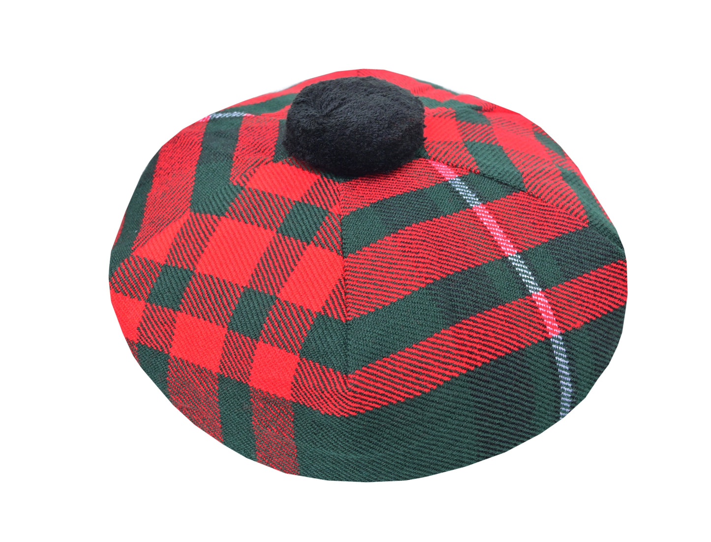 Scottish Tartan Tam O' Shanter Hat Tammy Bonnet Beret Balmoral Hat | Acrylic Wool Tartan Tammie in Various Tartans