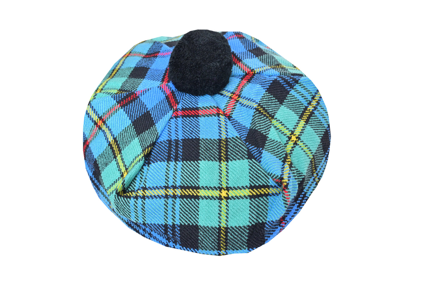 Scottish Tartan Tam O' Shanter Hat Tammy Bonnet Beret Balmoral Hat | Acrylic Wool Tartan Tammie in Various Tartans