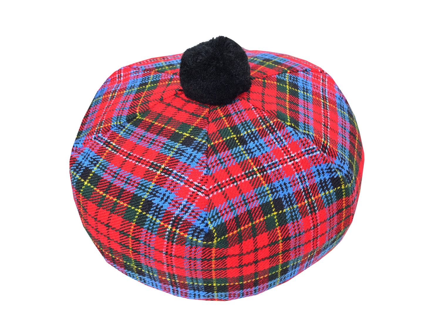 Scottish Tartan Tam O' Shanter Hat Tammy Bonnet Beret Balmoral Hat | Acrylic Wool Tartan Tammie in Various Tartans