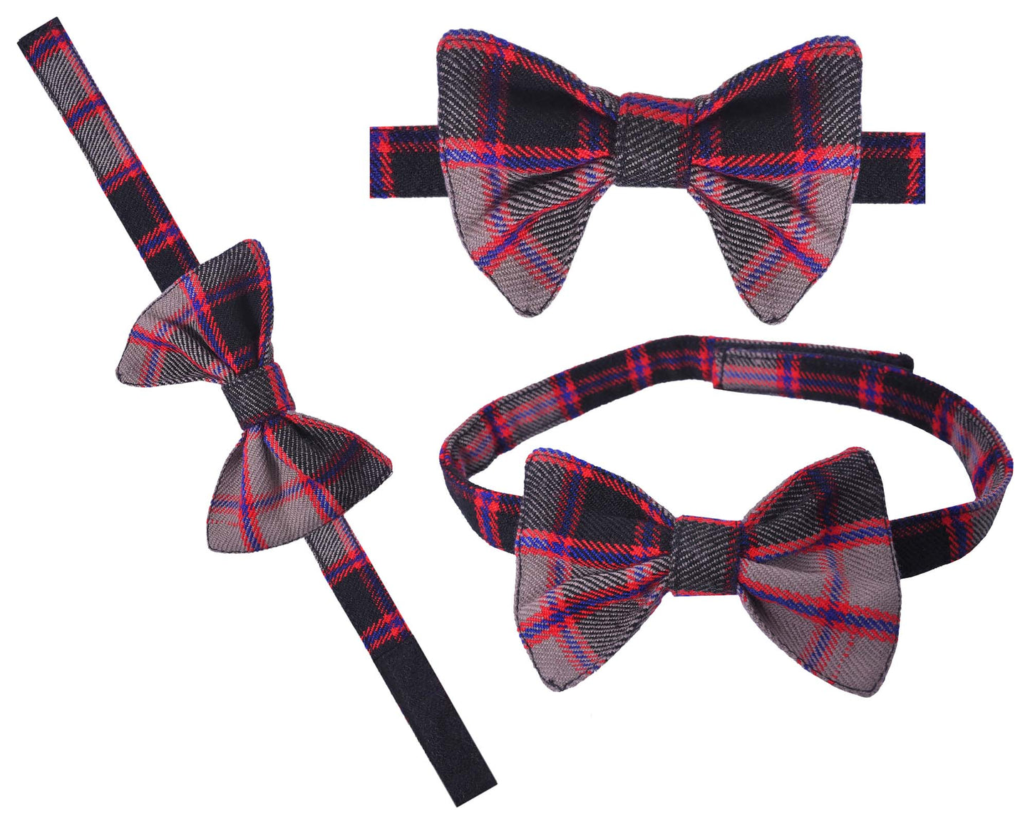 Men's Scottish Tartan Pre-Tied Bow Ties / Acrylic Wool Tartan Bow Tie