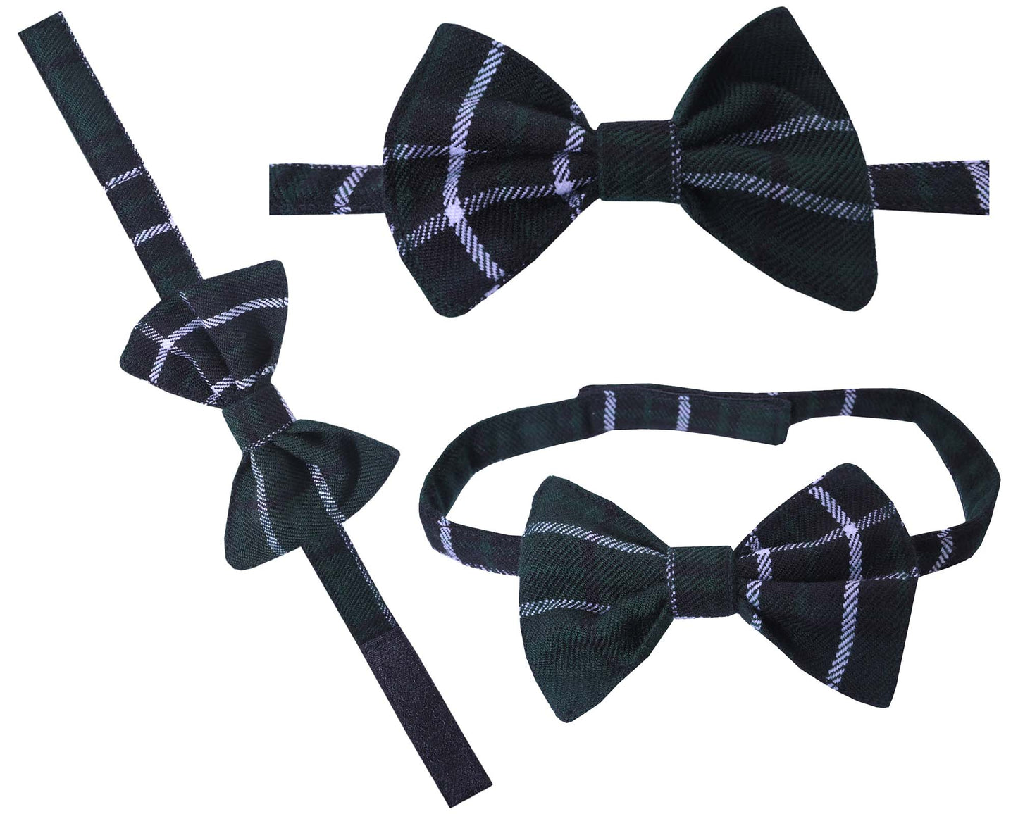 Men's Scottish Tartan Pre-Tied Bow Ties / Acrylic Wool Tartan Bow Tie
