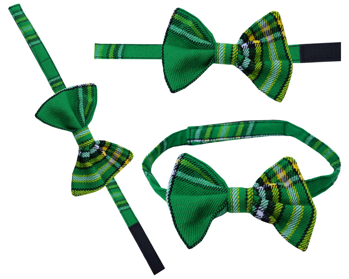 Men's Scottish Tartan Pre-Tied Bow Ties / Acrylic Wool Tartan Bow Tie