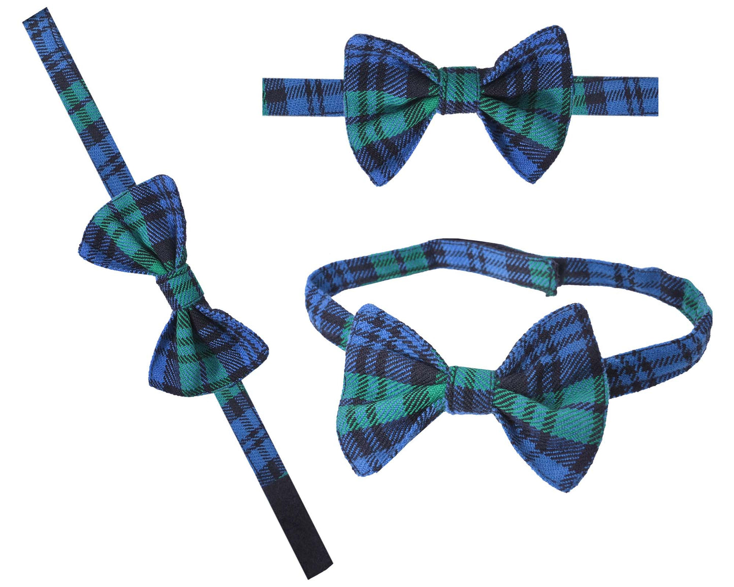 Men's Scottish Tartan Pre-Tied Bow Ties / Acrylic Wool Tartan Bow Tie