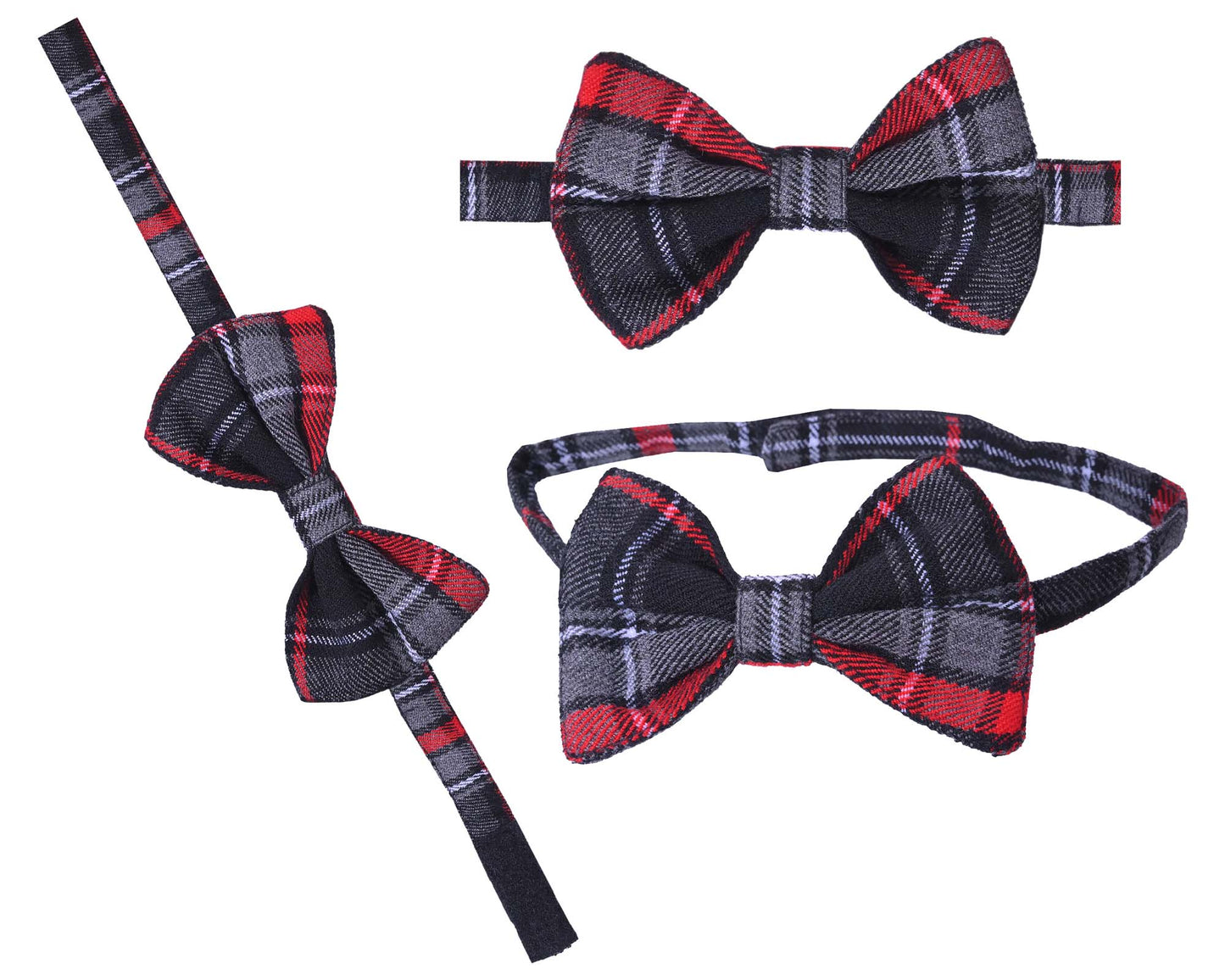 Men's Scottish Tartan Pre-Tied Bow Ties / Acrylic Wool Tartan Bow Tie