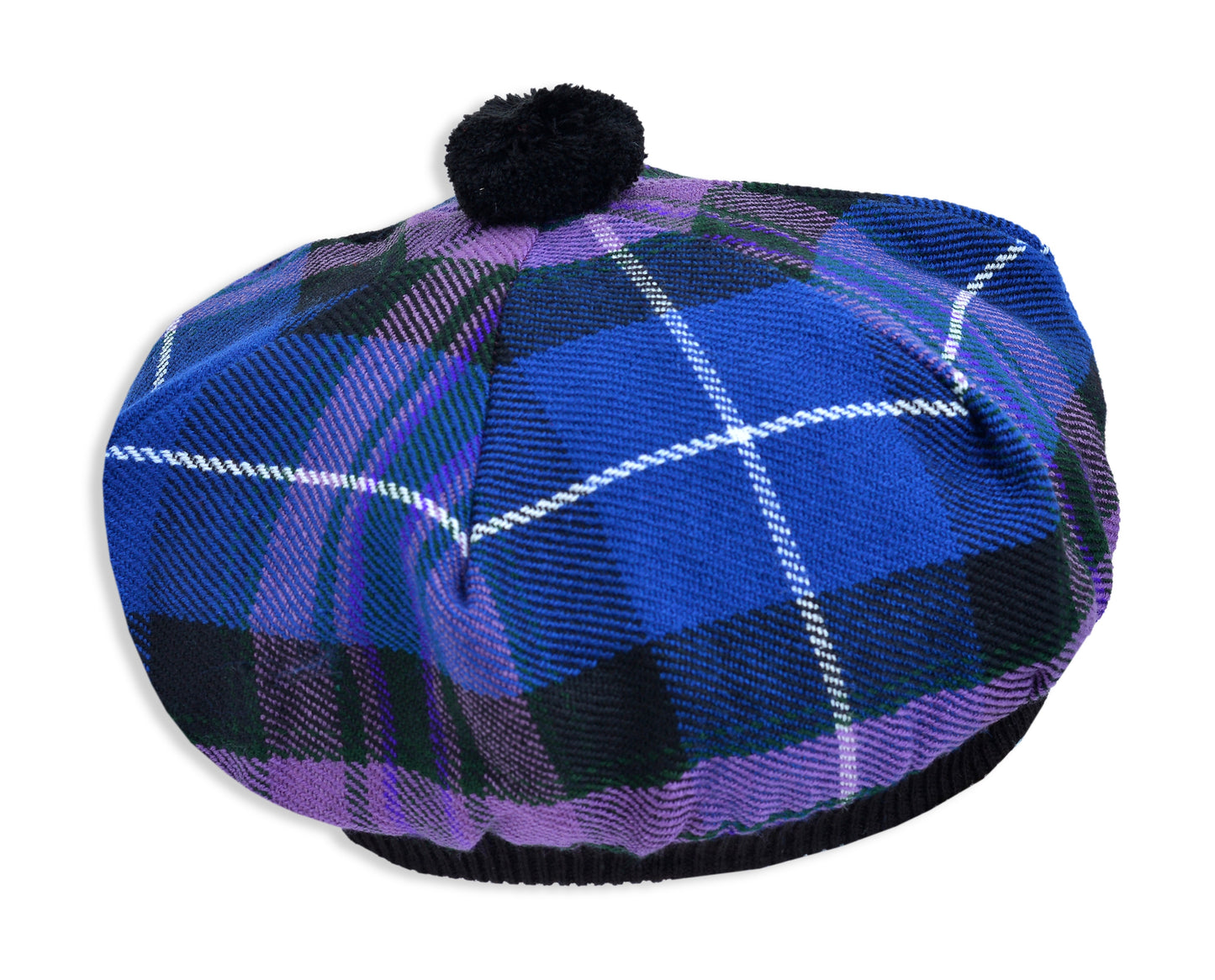 Scottish Tartan Tam O' Shanter Hat Tammy Bonnet Beret Balmoral Hat | Acrylic Wool Tartan Tammie in Various Tartans