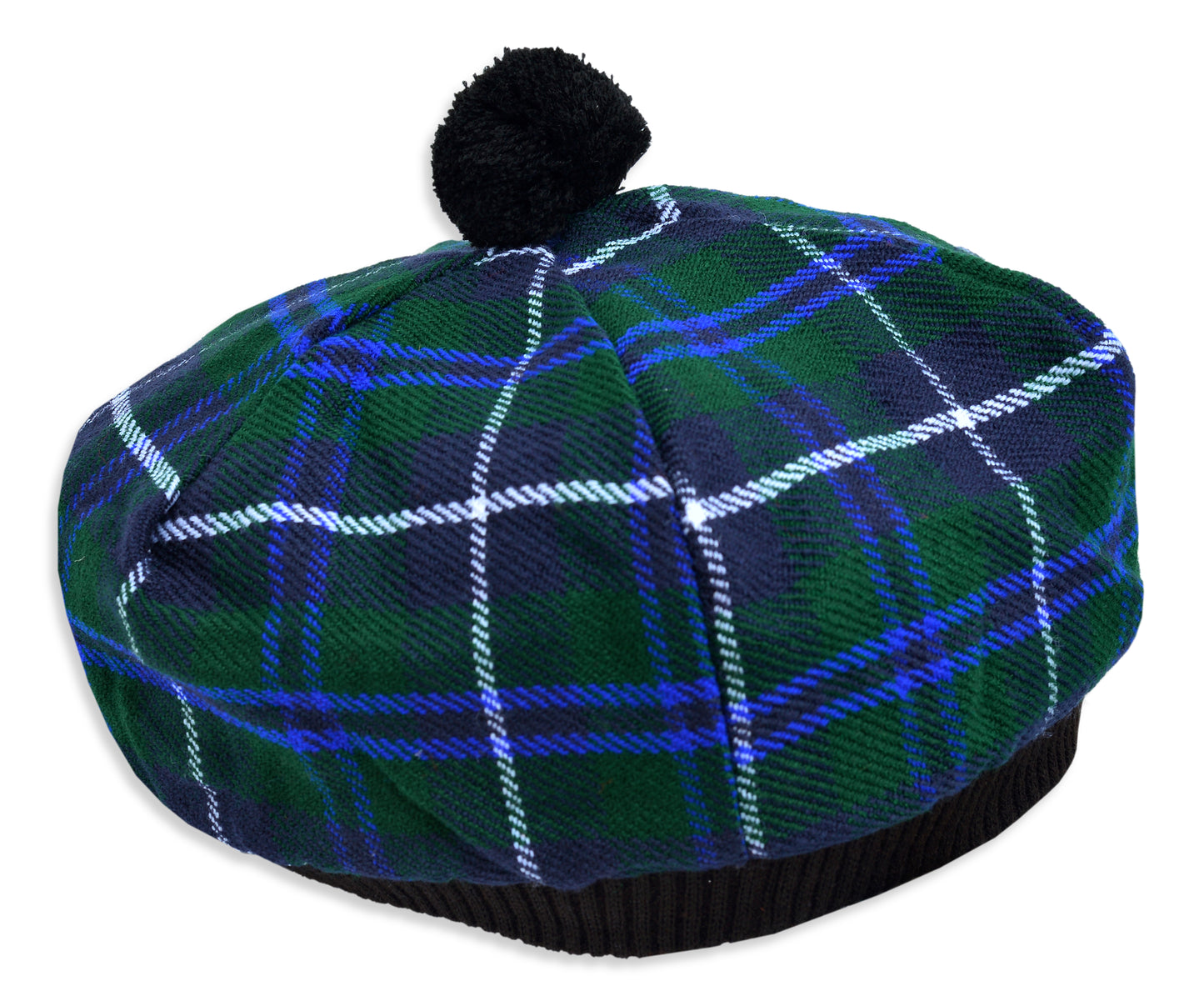 Scottish Tartan Tam O' Shanter Hat Tammy Bonnet Beret Balmoral Hat | Acrylic Wool Tartan Tammie in Various Tartans