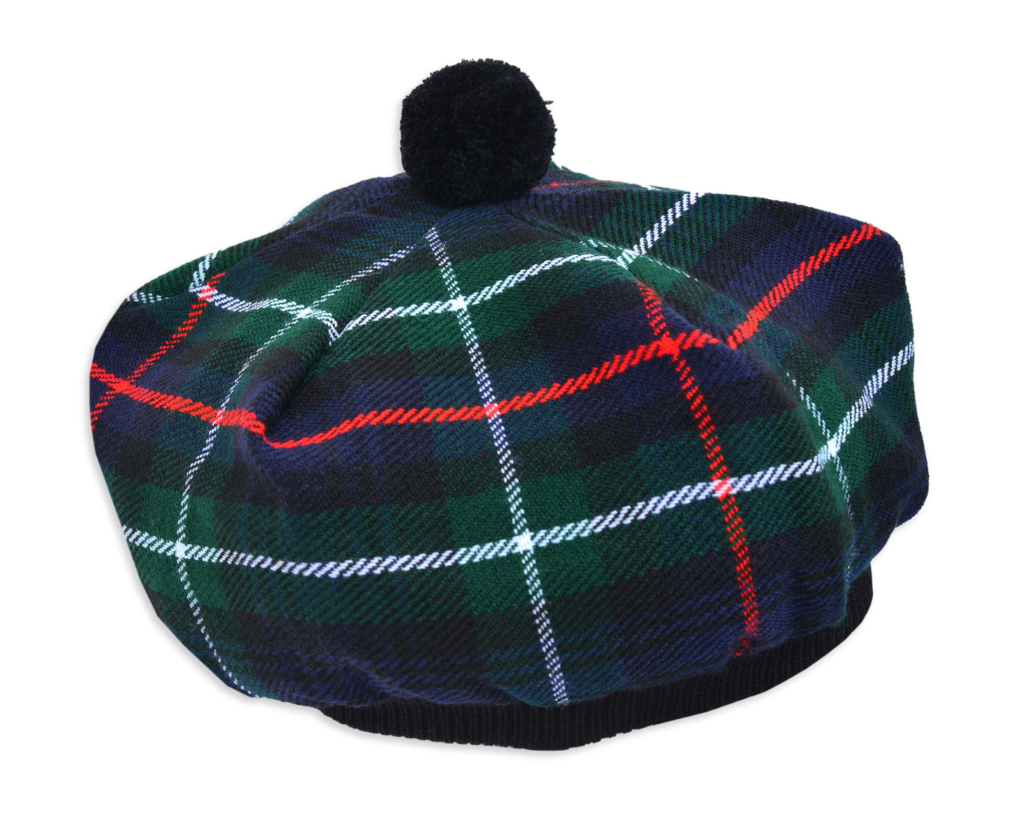 Scottish Tartan Tam O' Shanter Hat Tammy Bonnet Beret Balmoral Hat | Acrylic Wool Tartan Tammie in Various Tartans