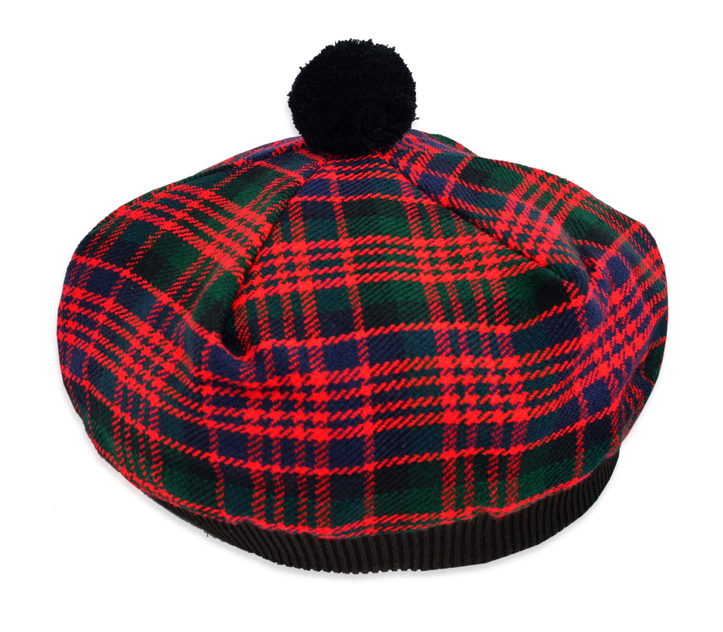 Scottish Tartan Tam O' Shanter Hat Tammy Bonnet Beret Balmoral Hat | Acrylic Wool Tartan Tammie in Various Tartans