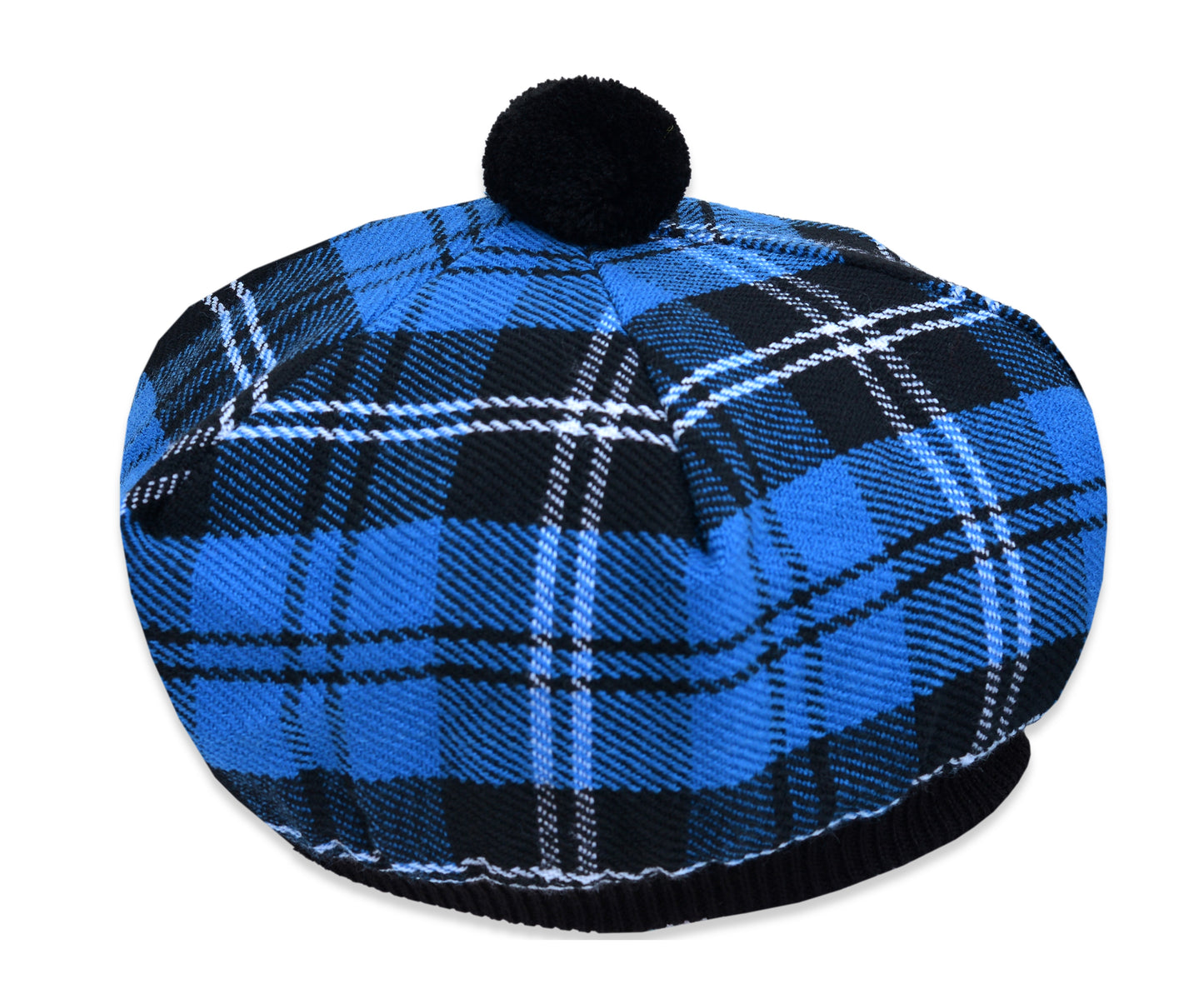 Scottish Tartan Tam O' Shanter Hat Tammy Bonnet Beret Balmoral Hat | Acrylic Wool Tartan Tammie in Various Tartans