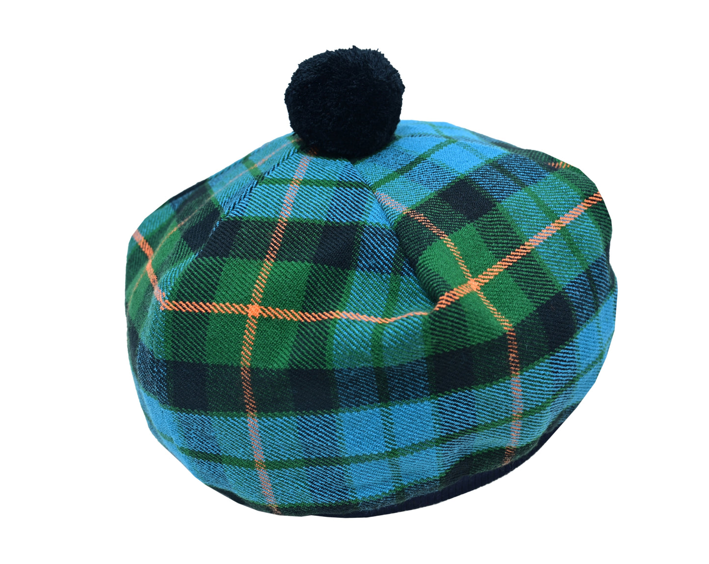 Scottish Tartan Tam O' Shanter Hat Tammy Bonnet Beret Balmoral Hat | Acrylic Wool Tartan Tammie in Various Tartans