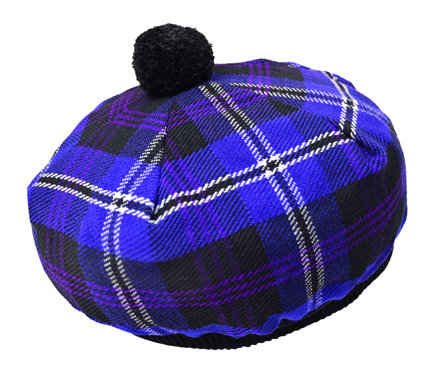 Scottish Tartan Tam O' Shanter Hat Tammy Bonnet Beret Balmoral Hat | Acrylic Wool Tartan Tammie in Various Tartans