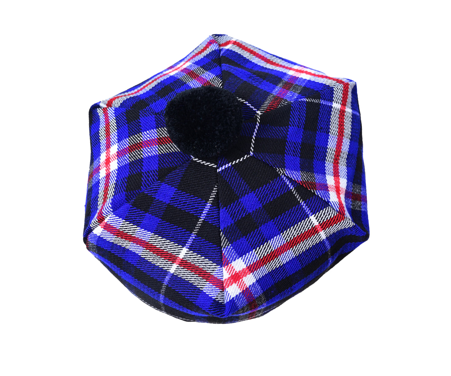 Scottish Tartan Tam O' Shanter Hat Tammy Bonnet Beret Balmoral Hat | Acrylic Wool Tartan Tammie in Various Tartans