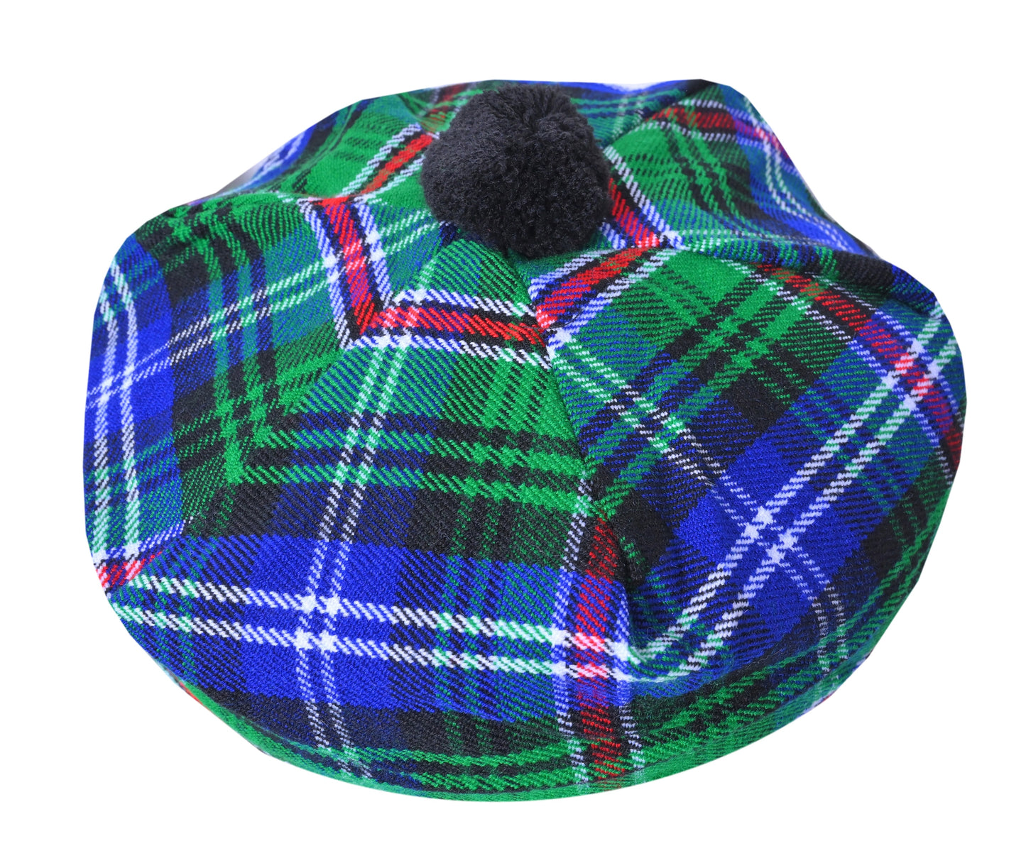 Scottish Tartan Tam O' Shanter Hat Tammy Bonnet Beret Balmoral Hat | Acrylic Wool Tartan Tammie in Various Tartans