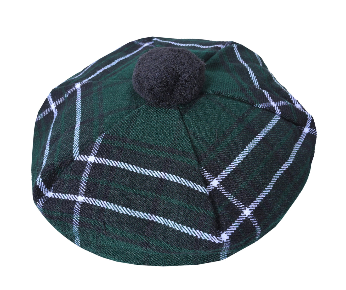 Scottish Tartan Tam O' Shanter Hat Tammy Bonnet Beret Balmoral Hat | Acrylic Wool Tartan Tammie in Various Tartans