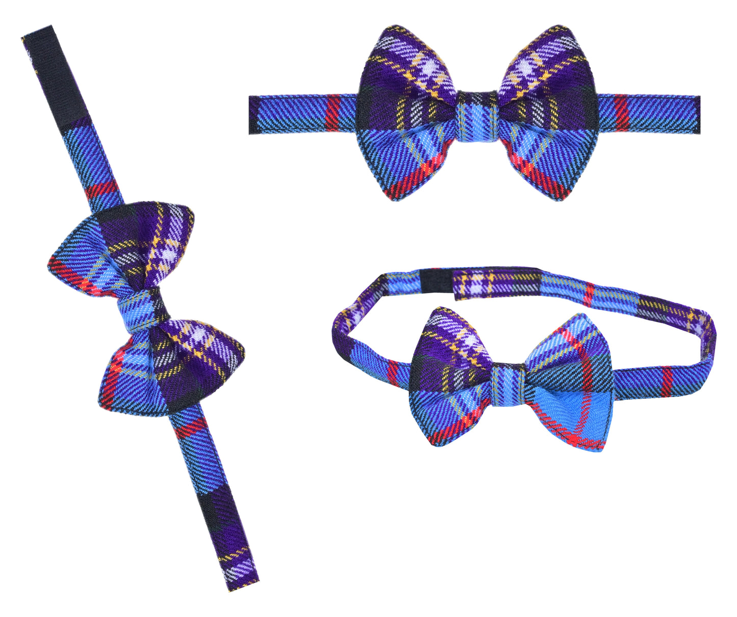 Men's Scottish Tartan Pre-Tied Bow Ties / Acrylic Wool Tartan Bow Tie