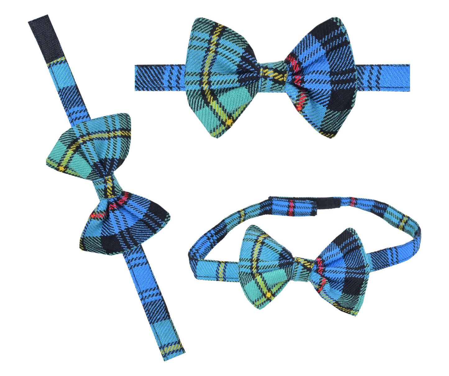 Men's Scottish Tartan Pre-Tied Bow Ties / Acrylic Wool Tartan Bow Tie