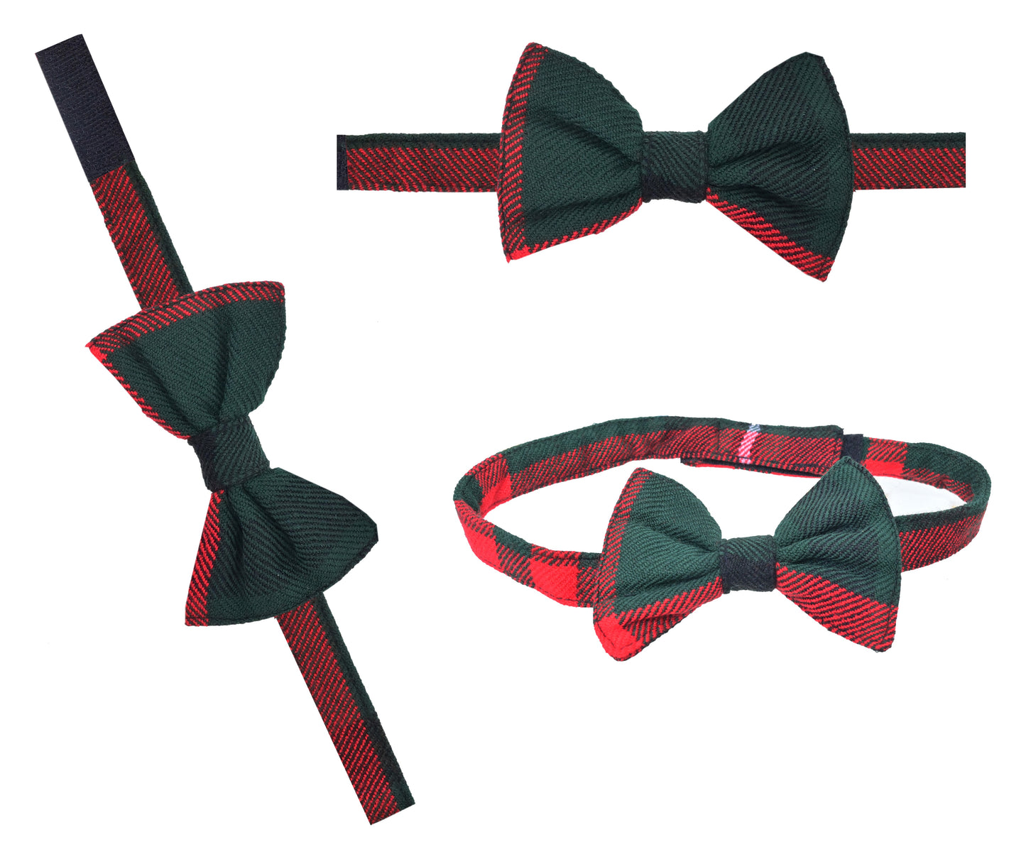 Men's Scottish Tartan Pre-Tied Bow Ties / Acrylic Wool Tartan Bow Tie