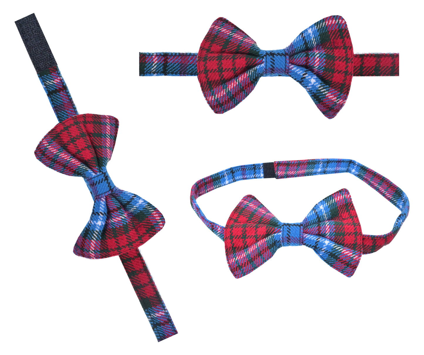 Men's Scottish Tartan Pre-Tied Bow Ties / Acrylic Wool Tartan Bow Tie